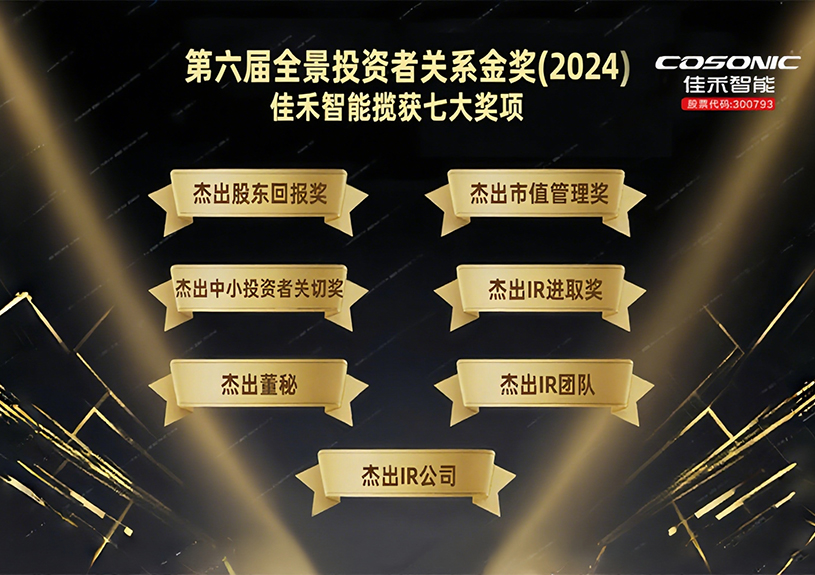 伟德国际1946bv官网揽获第六届全景投资者关系金奖(2024)七大奖项！